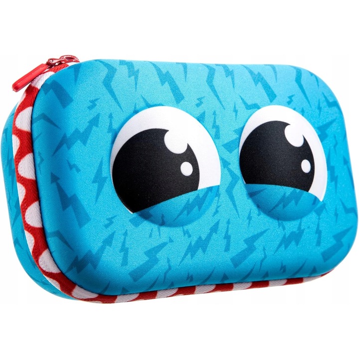 Penar ZIPIT, motiv animale salbatice, 20x5x14cm, albastru, set 1 buc.