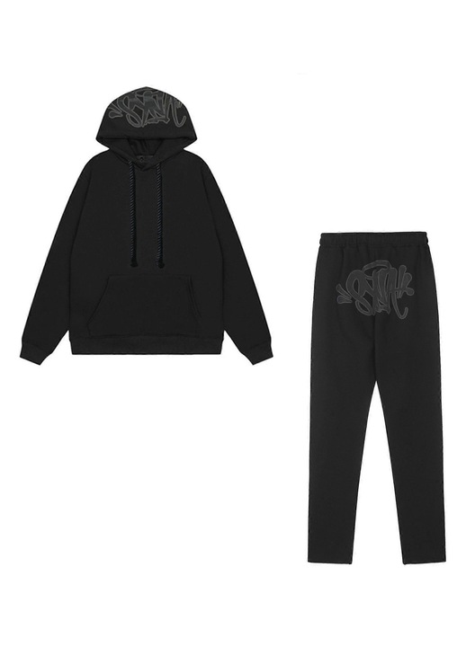 Trening lifestyle dama, negru, satin, stil hip-hop, pantaloni scurti, tricou cu maneca scurta, XL INTL