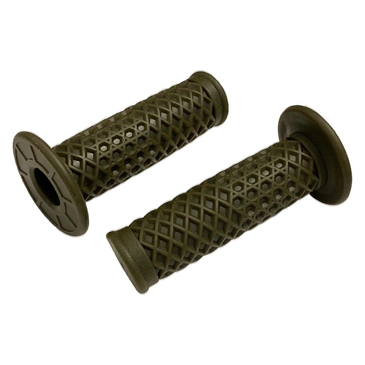 Manere motocicleta, set 2 buc, 22mm 7/8" si 24mm 1", design antiderapant, dimensiuni 61x122mm