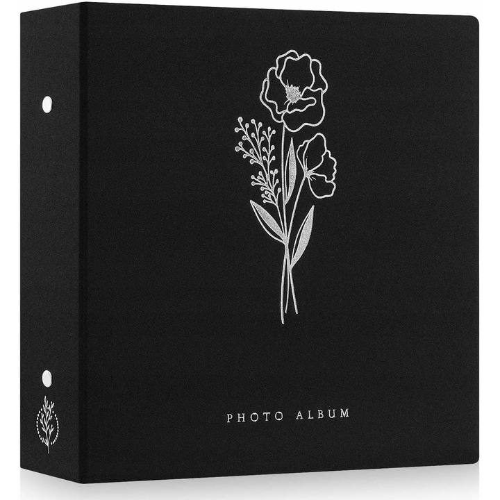 Album foto 1000 poze 10x15cm coperta din in natural, rezistent la apa, 34x31,5x9cm