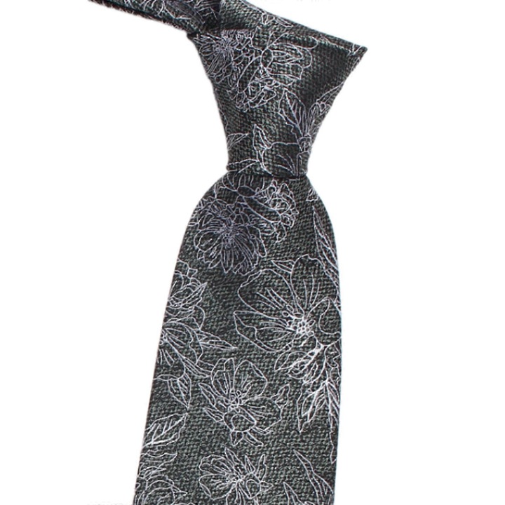 Cravata barbati, model floral, ajustabila, 145cm, multicolor, set 1 buc.