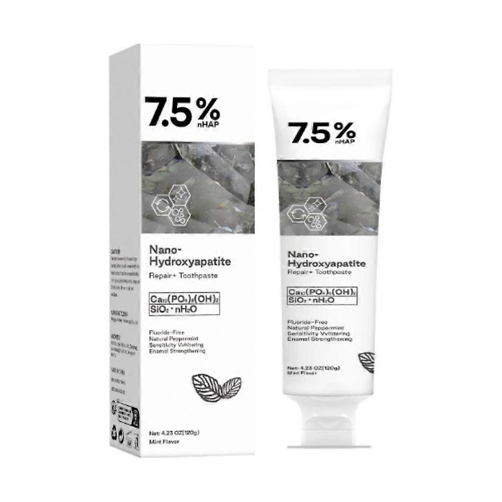 1-3x 7.5% Hap Nano-Hidroxiapatita Fogkrém Mélytisztítás érzékeny fogakra