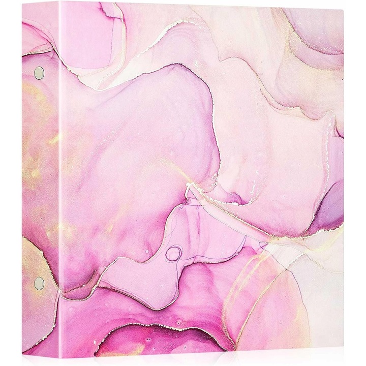 Album foto, cu capacitate mare, roz, 1000 poze, 31,5x33,8x8,9cm