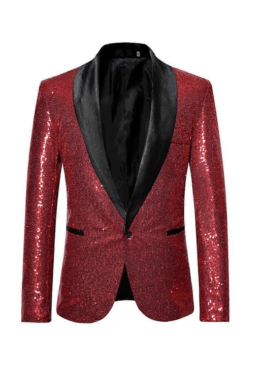 Sacou barbat, sacou de nunta, rosu vin, fabricat din material de calitate, poliester