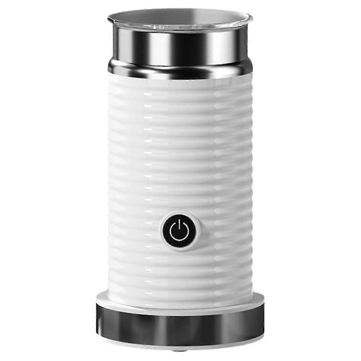 Електрически пенообразувател за мляко, автоматичен, бял, 220V, за топла и студена пяна