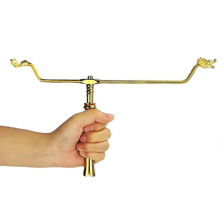 Bastoane de divinare, 1 set, cu maner din cupru, 11.8 inches, pentru cautare apa, aur, obiecte pierdute