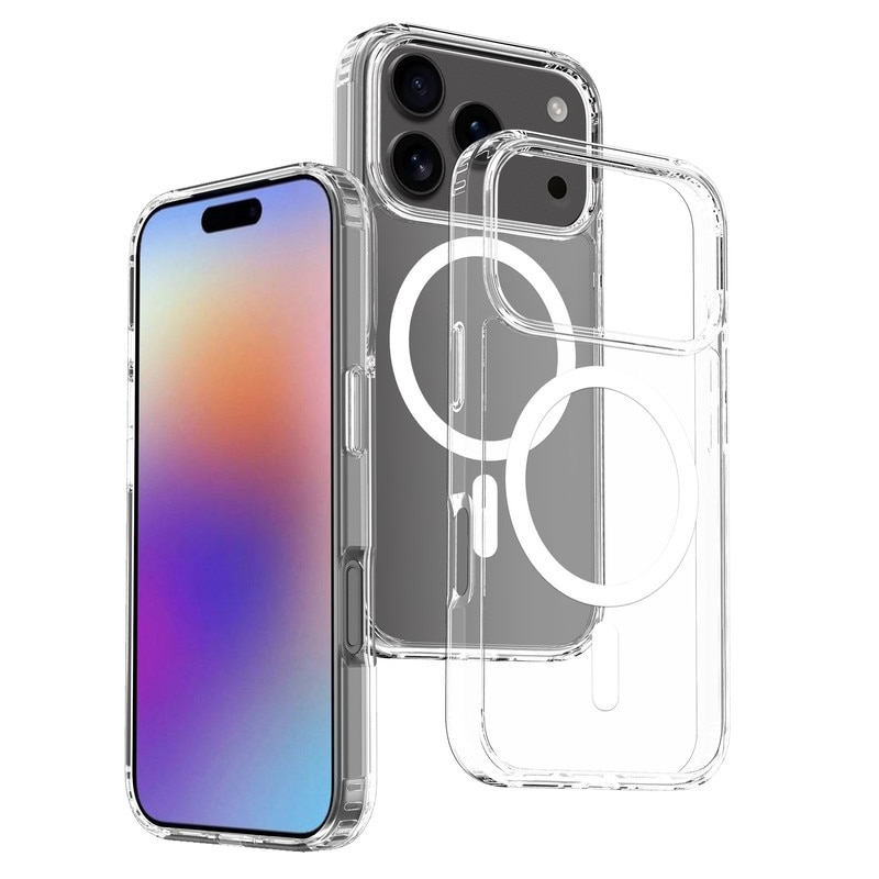 Husa transparenta magnetica pentru iPhone 17 Pro - Compatibila cu standardul magnetic universal, cu protectie anti-soc ultra-subtire de 1.5mm. Ofera protectie superioara la caderi de 1.2m