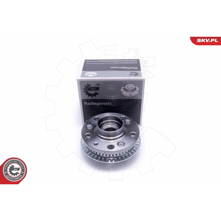 SKV kerékagy csapággyal, 100mm, 1,52kg, egyszerű beszerelés, Audi, Seat, Skoda