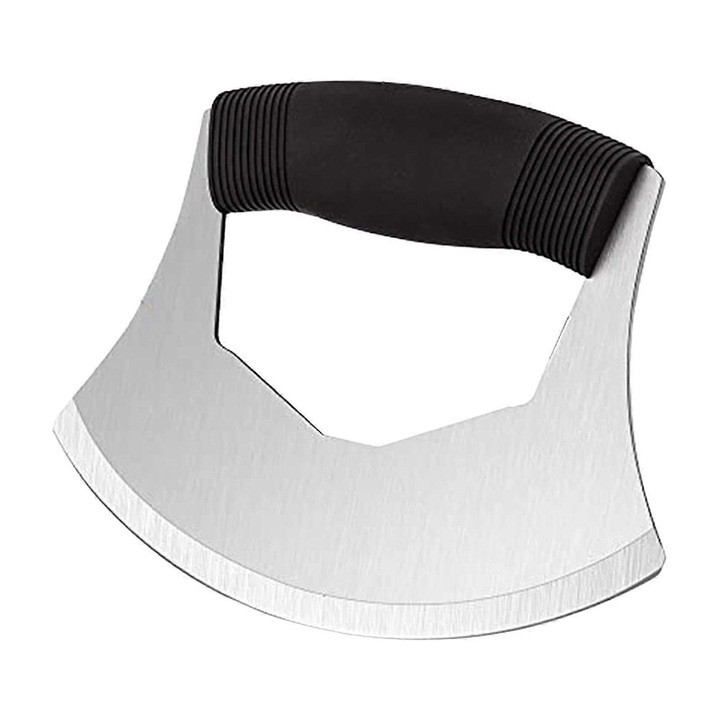 Rozsdamentes acél pizzavágó, 16.5cmx12.7cm, ergonomikus fogantyú, többszörös használat