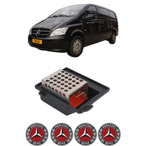 Rezistor ventilator, Mercedes VITO W639, A0018358706, negru - eMAG.ro