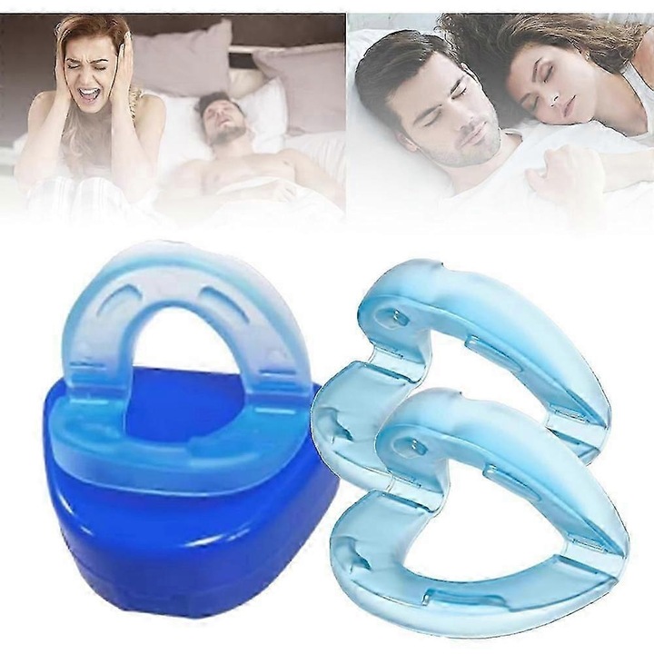 Dispozitiv anti-sforait Soothie, 2 bucati, material moale si confortabil, portabil