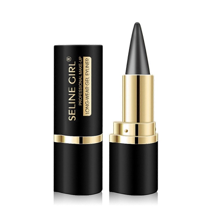 Eyeliner cremos waterproof negru, 2.2g, set de 2 bucati