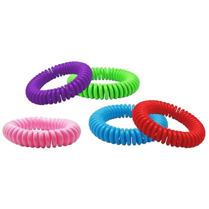 Set 10 bratari repelente de tantari, ajustabile, waterproof, multicolor