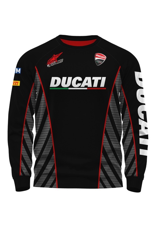 Мъжка блуза за мотокрос Ducati 104.98, дълъг ръкав, многоцветна