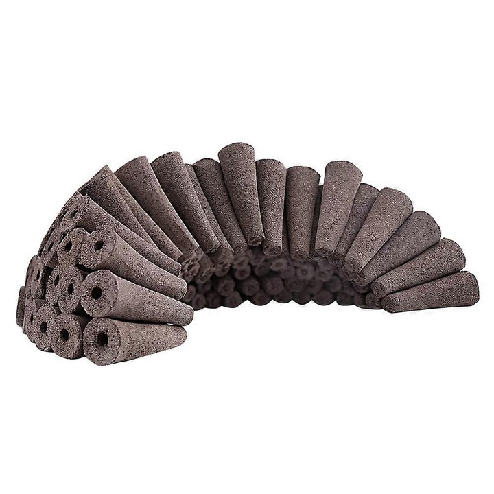 Set 50 bucati bureti de crestere, pentru gradina, maro inchis, dimensiune 5.5cm