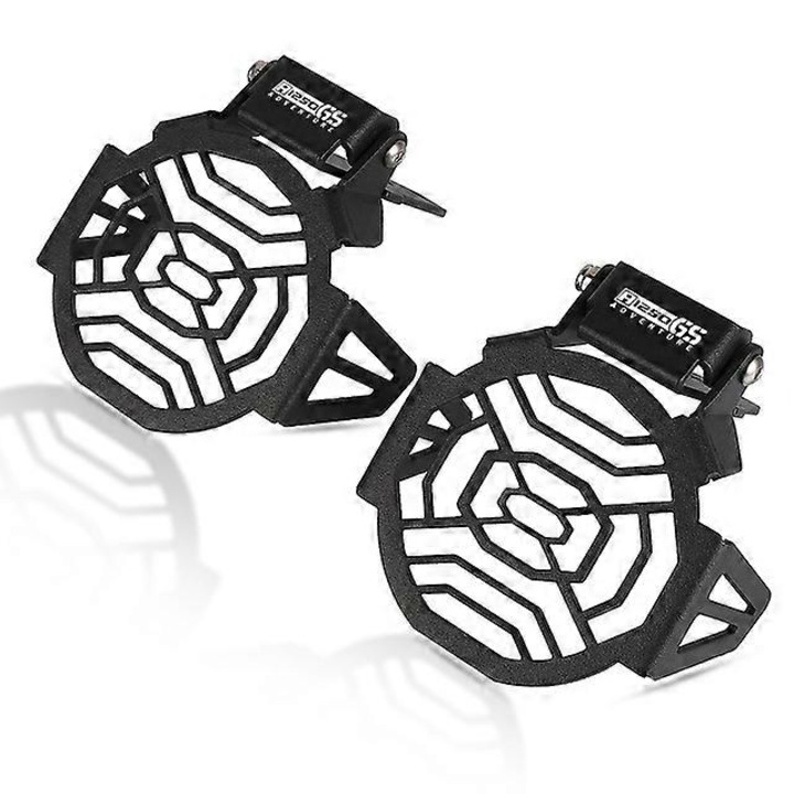 Protectie faruri ceata moto, 2 buc, aluminiu, pentru BMW R1200GS Adventure, F800GS, negru