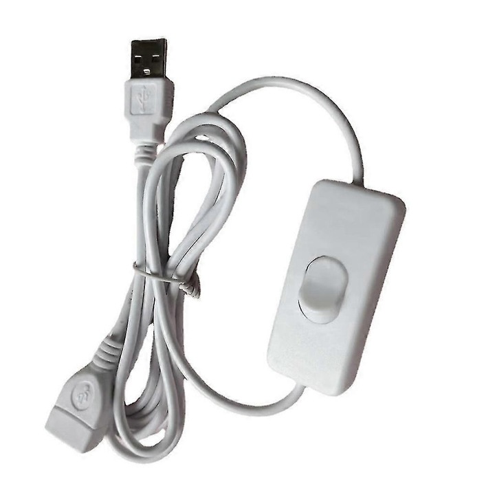 Cablu de extensie USB cu comutator, 200cm, pentru transfer de date