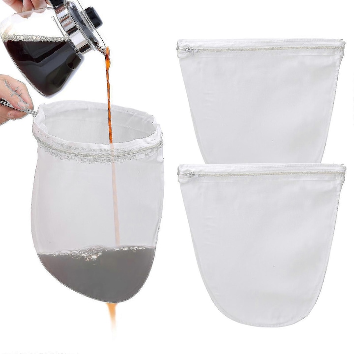 Комплект от 3 фини цедки от плат, рамка от инокс, бял, M