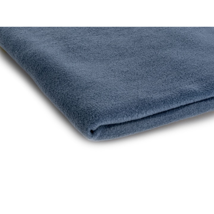 Fleece kötöttáru, 300 g/m², Farmerkék szín, 100% Poliészter, Méretek 50cm x 155cm