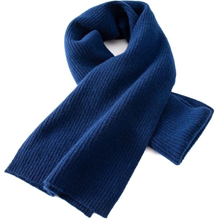 Sal din casmir pentru femei, 8.5x71 inch, tricotat, culoare solida