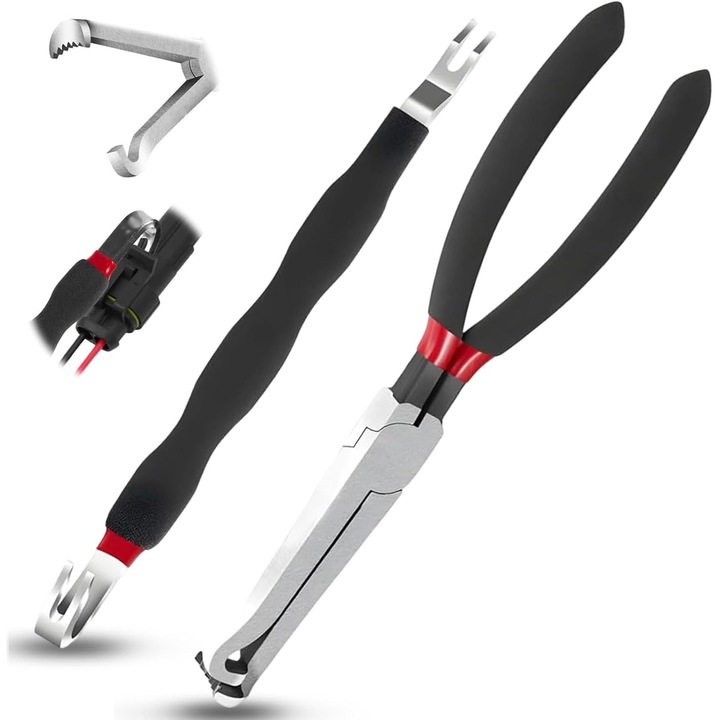 Set de clesti pentru deconectare electrica, 8 inch, din otel carbon, cu manere din cauciuc, 2 piese