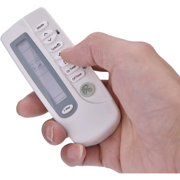 Telecomanda pentru aer conditionat ARH-403, alb, 11.5x4.7x2cm, functii multiple