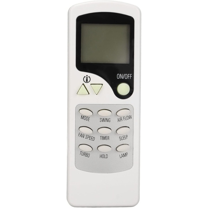 Telecomanda pentru aparat de aer conditionat, compatibila cu modele ZH LT 01, ZHFLT01, ZH/LW-10, ZHLW07, ZH/LW-01, 2xAAA, ABS