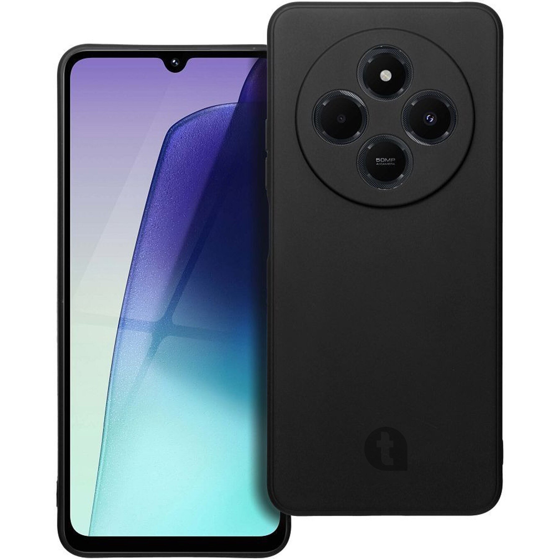 Husa de protectie telefonultau din silicon, Compatibil cu Xiaomi Redmi 14C, Ultra Slim, Negru