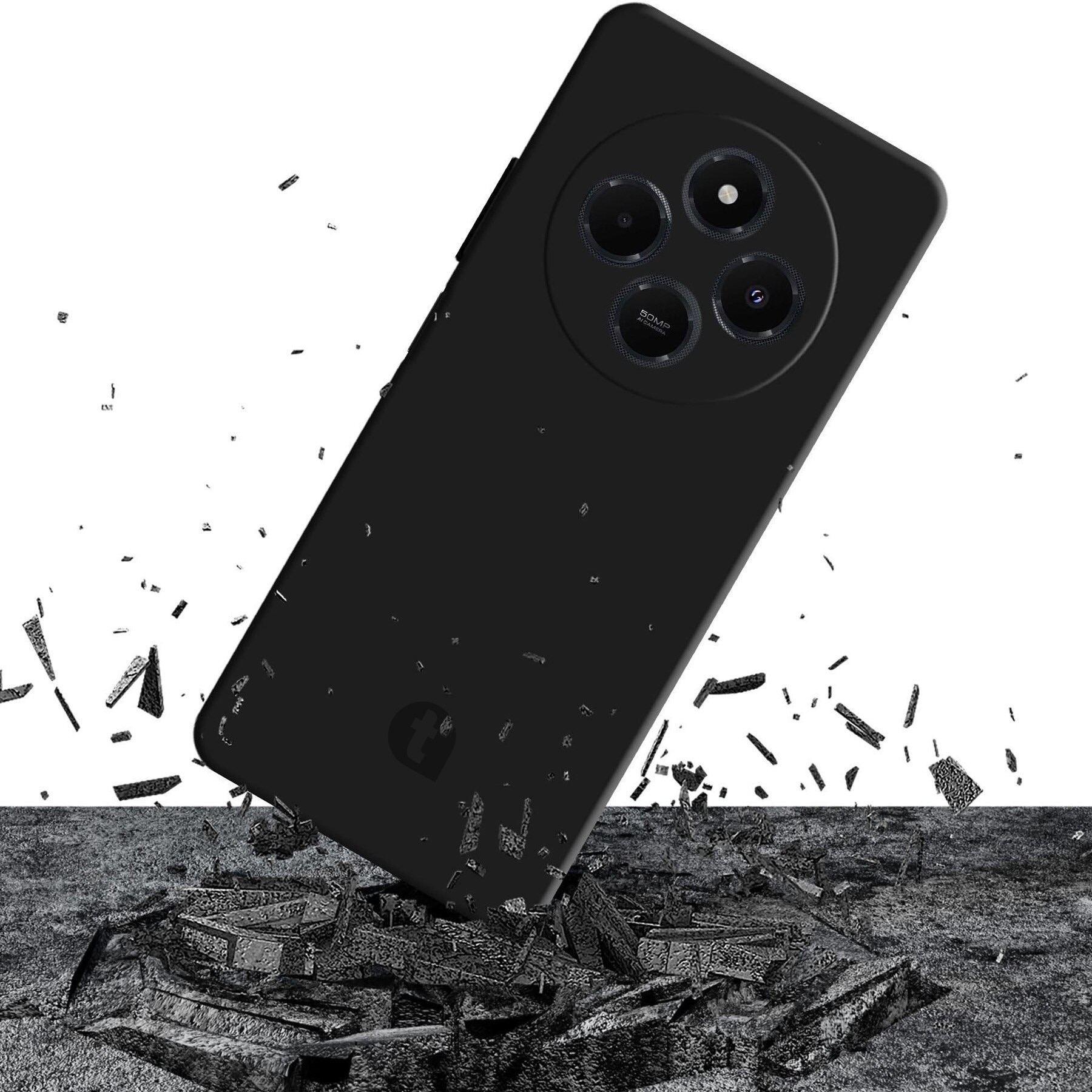 Husa de protectie telefonultau din silicon, Compatibil cu Xiaomi Redmi 14C, Ultra Slim, Negru