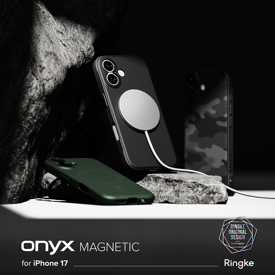 Husa pentru iPhone 17 - Ringke Onyx MagSafe - Camo Black