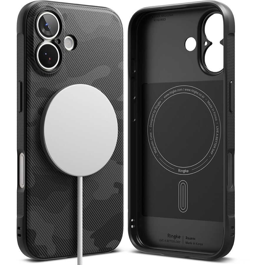 Husa pentru iPhone 17 - Ringke Onyx MagSafe - Camo Black