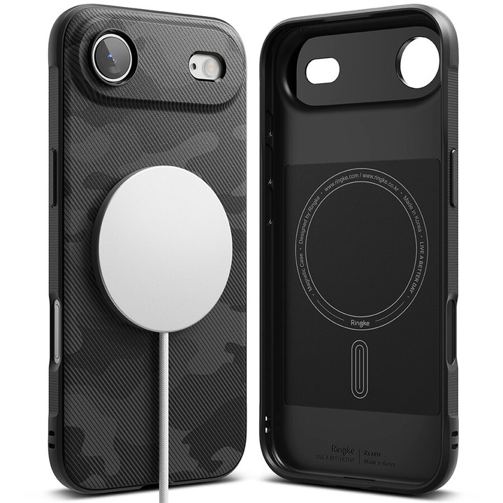 Husa pentru iPhone 17 Air - Ringke Onyx MagSafe - Camo Black