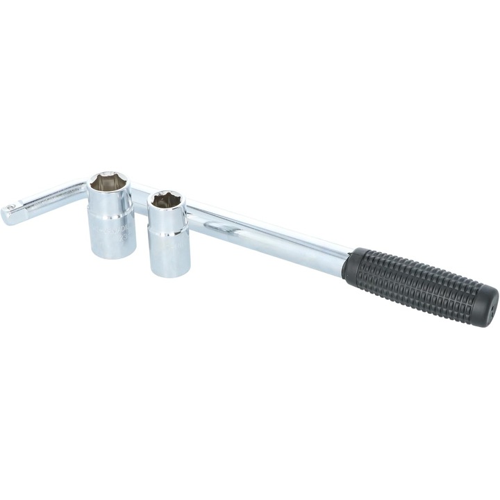 Teleszkópos kerékkulcs, 17/19/21/23mm, 340x535mm, 2 fejjel ellátott készlet
