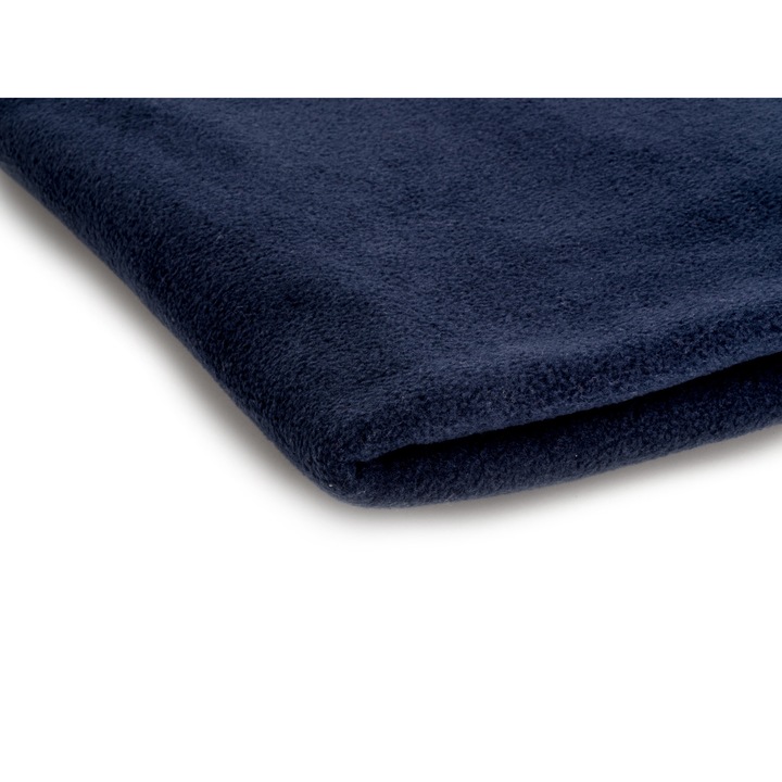 Fleece kötöttáru 300 g/m², Tengerészkék szín, 100% poliészter, Méretek 50cm x 155cm