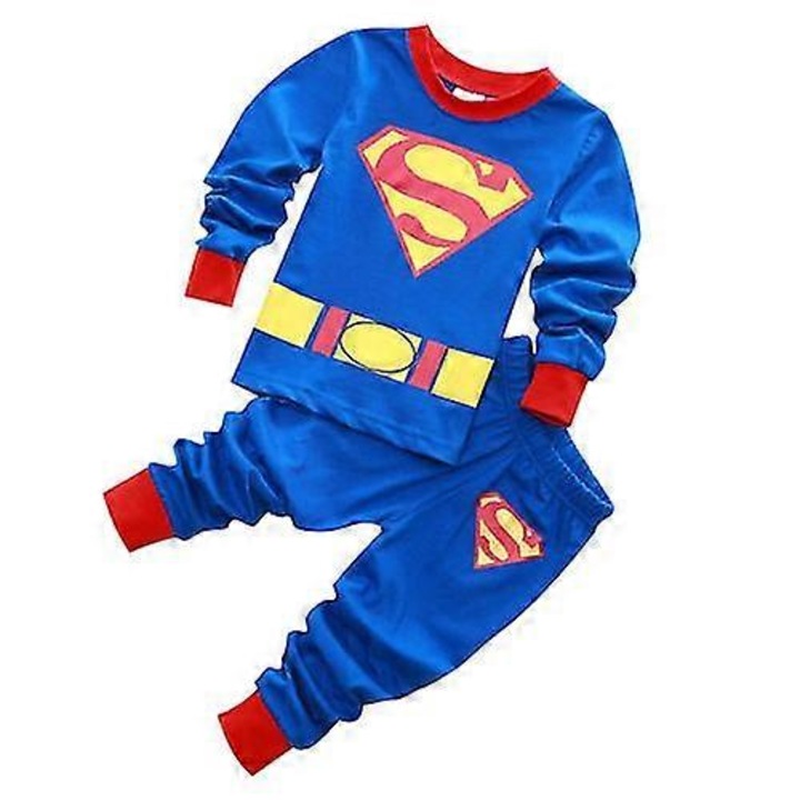 Pizsama fiúknak Superman, pamut, kék