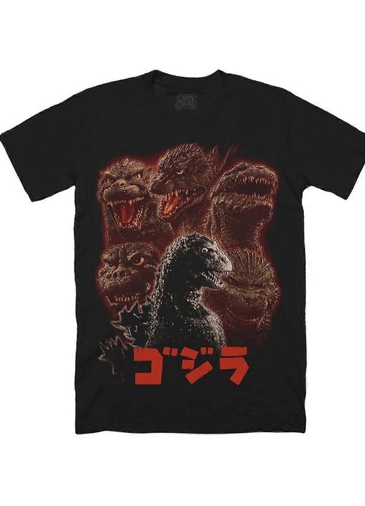 Férfi póló, Godzilla, 70. évforduló, fekete