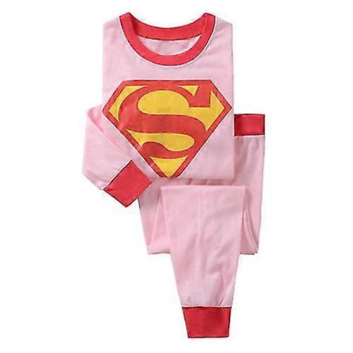 Pizsama fiúknak Superman, Rózsaszín, Pamut
