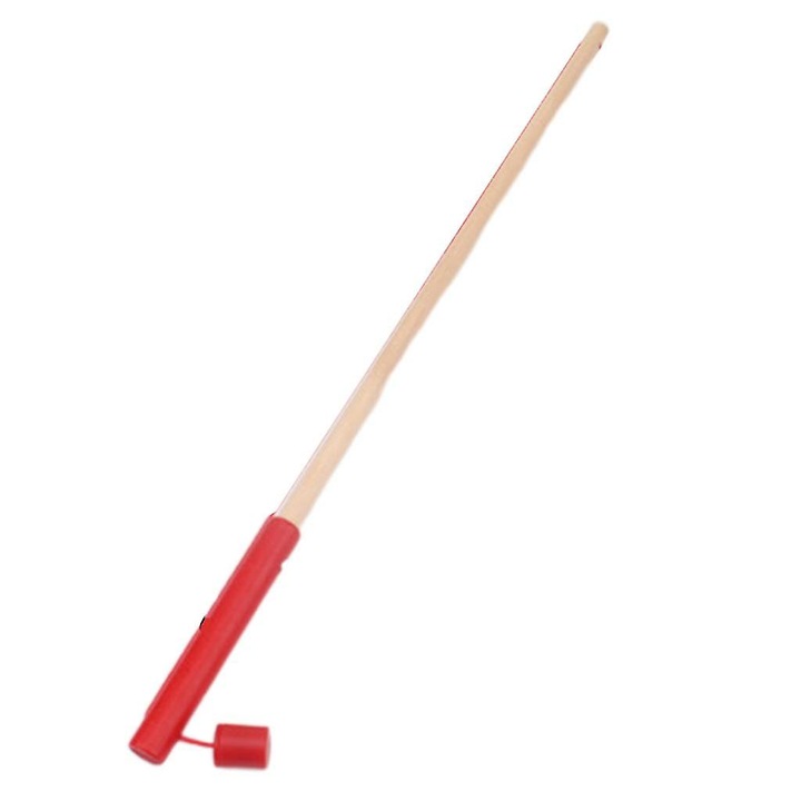 Undita de pescuit din lemn, rosu, pentru copii de 3 ani+