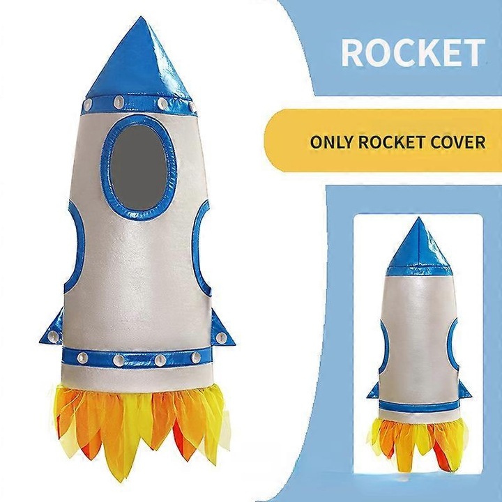 Costum copii, racheta, albastru, set