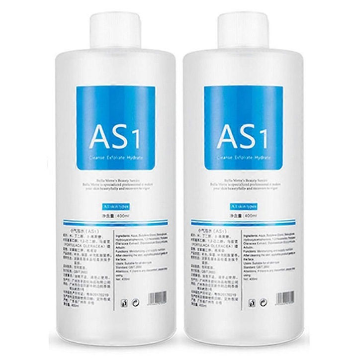 Set 2 solutii peeling pentru curatare faciala, AO3, AS1, SA2, 400ml, pentru toate tipurile de piele