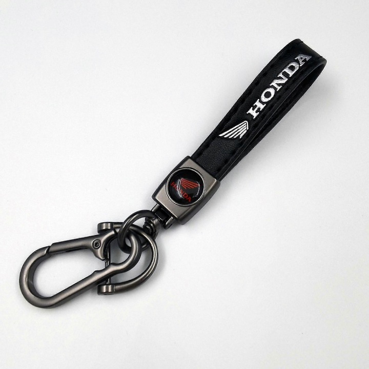 Univerzális cinkötvözet kulcstartó, 2 gyűrű, autó- és irodai kulcsokhoz, fémes színű, szett