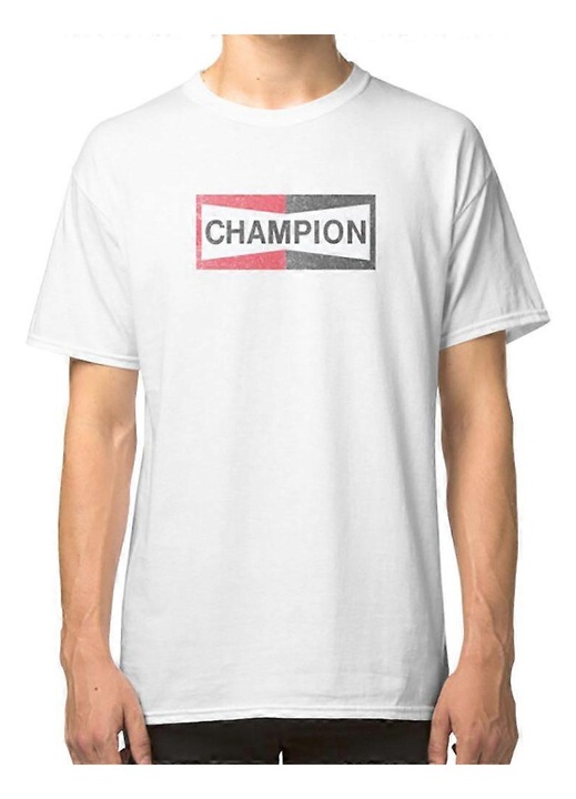 Férfi póló, fehér, pamut, professzionális nyomtatás