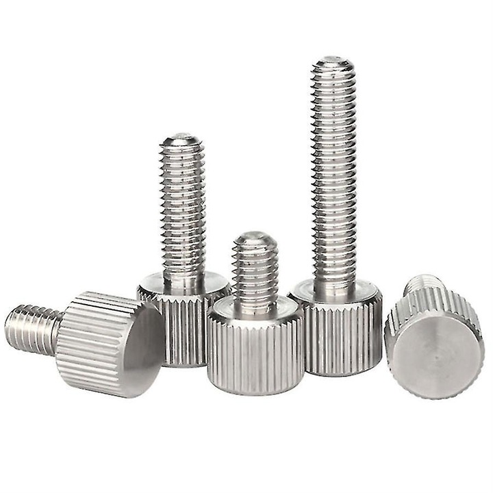 Set 20 suruburi cu cap plat din otel inoxidabil, M6x12