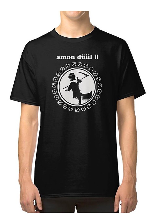 Férfi póló, fekete, 100% pamut, klasszikus szabás, professzionális nyomtatás