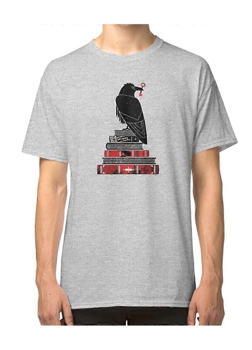 Férfi póló, szürke, Sci-hub