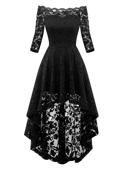 Rochie dantela, cu, Negru