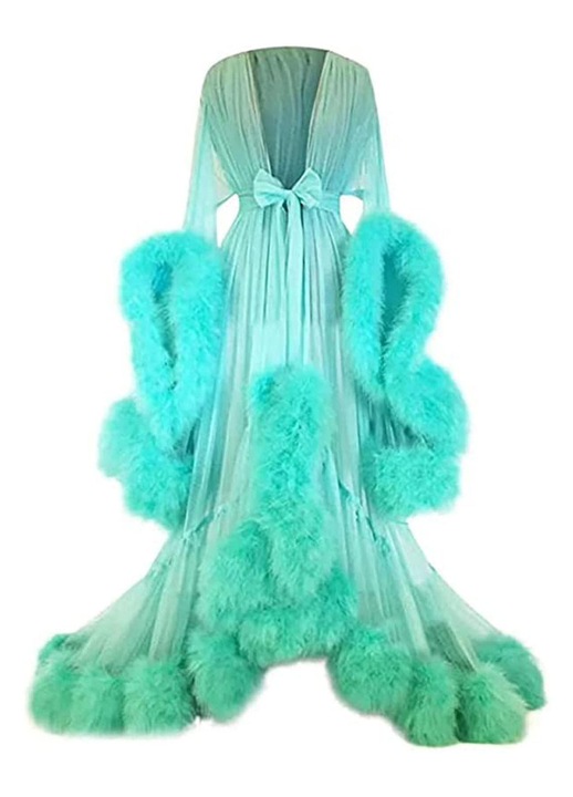 Halat dama, Verde menta, Poliester, One Size INTL