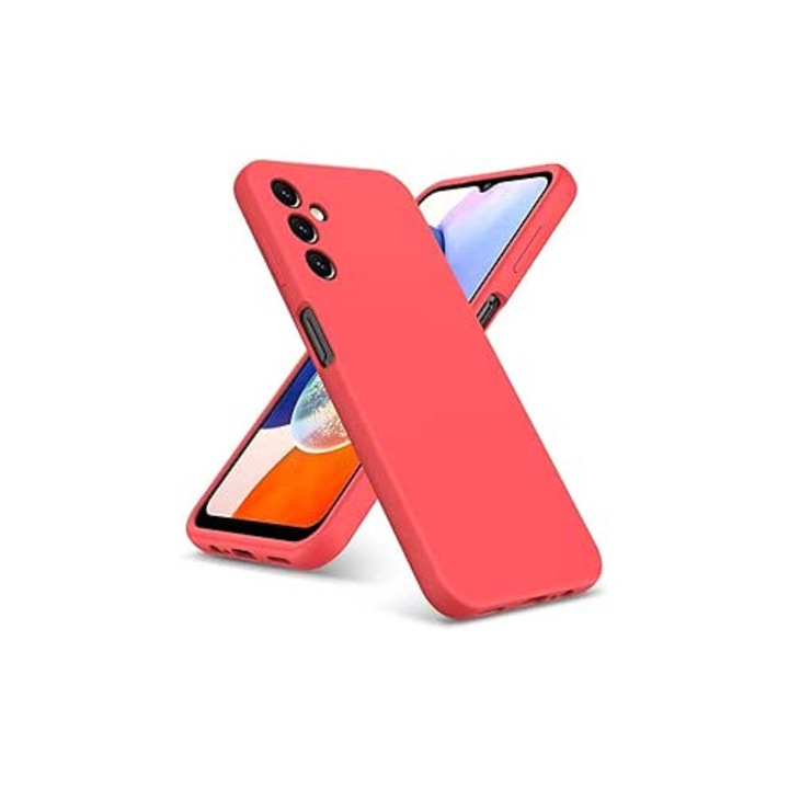 Husa pentru Samsung Galaxy S25 FE, BestCase® Slim Premium Silicon 1.2MM, Microfibra in interior, Antisoc, Protectie camera si ecran, model HQ-DS, Rosu