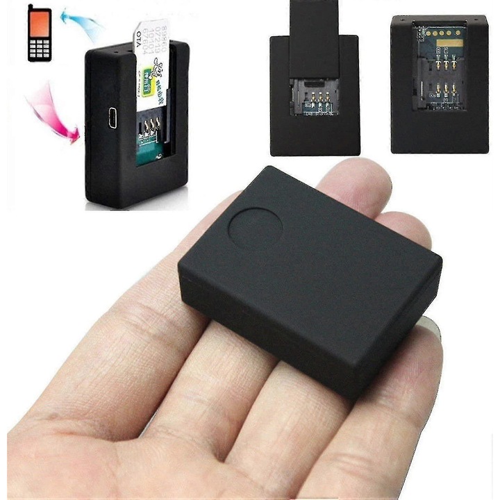 Monitor audio cu 2 microfoane, GSM N9, Negru