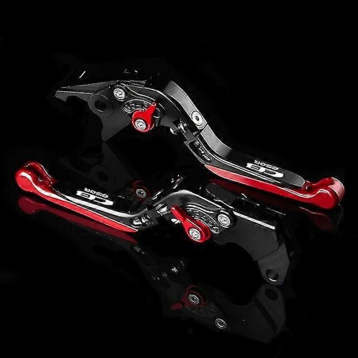 Kit de manete de frana si ambreiaj ajustabile pentru motociclete Honda CB650R CB650F CBR650R 2014-2023, aluminiu CNC, negru-rosu